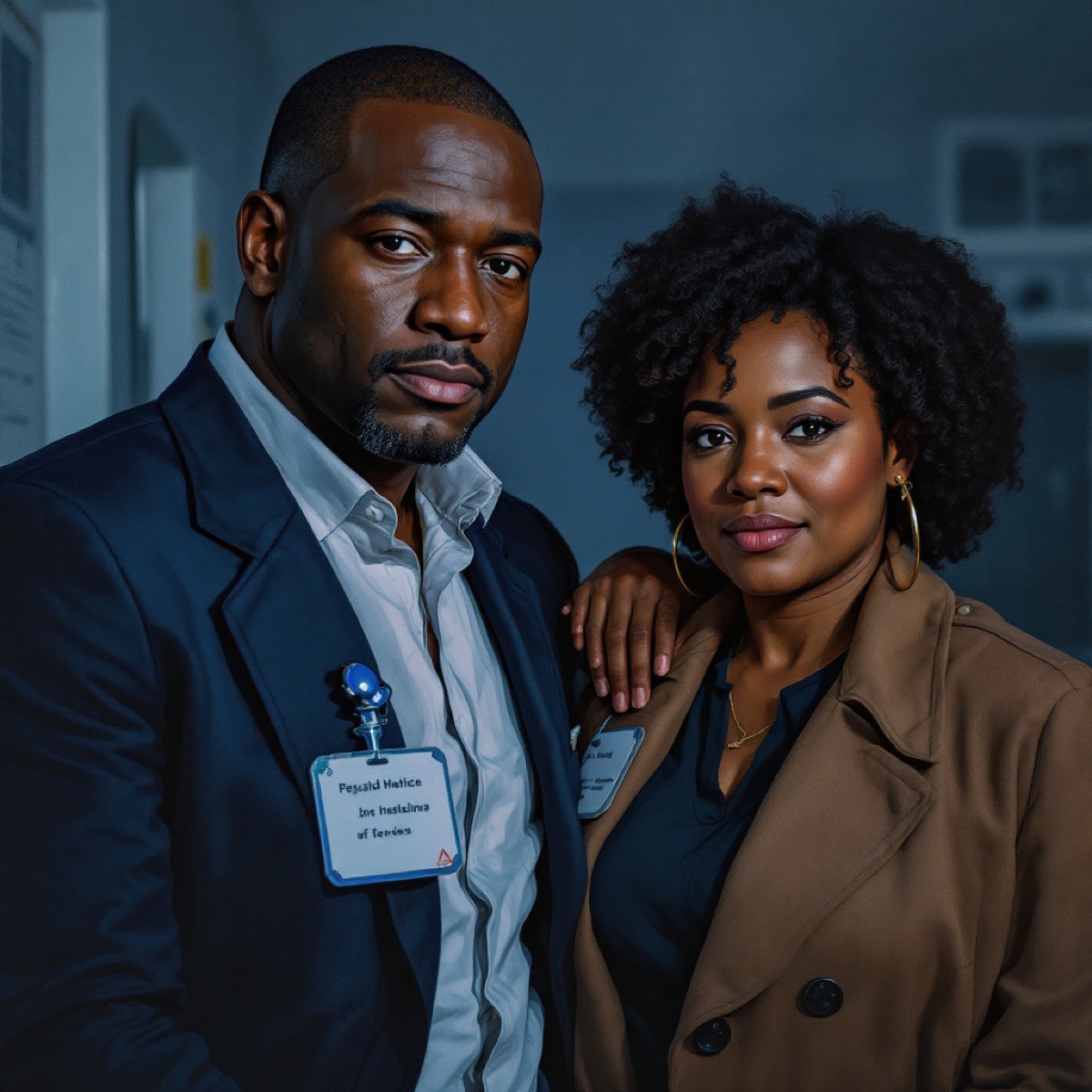 Ava and a colleague — the masks we wear in professional spaces