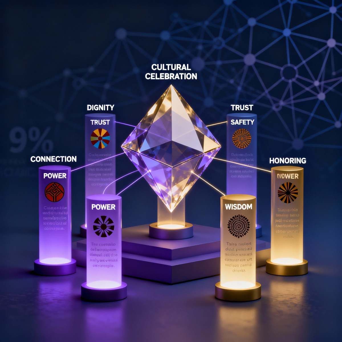 Two minds connected through the Oxytocin Diamond — neural pathways of transformation